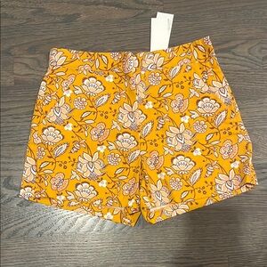 Janie and Jack Floral Paisley Canvas Shorts